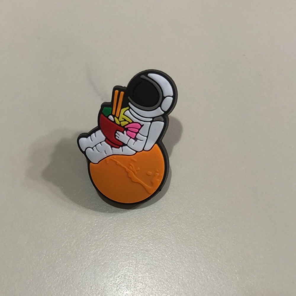 Man on the moon croc charm